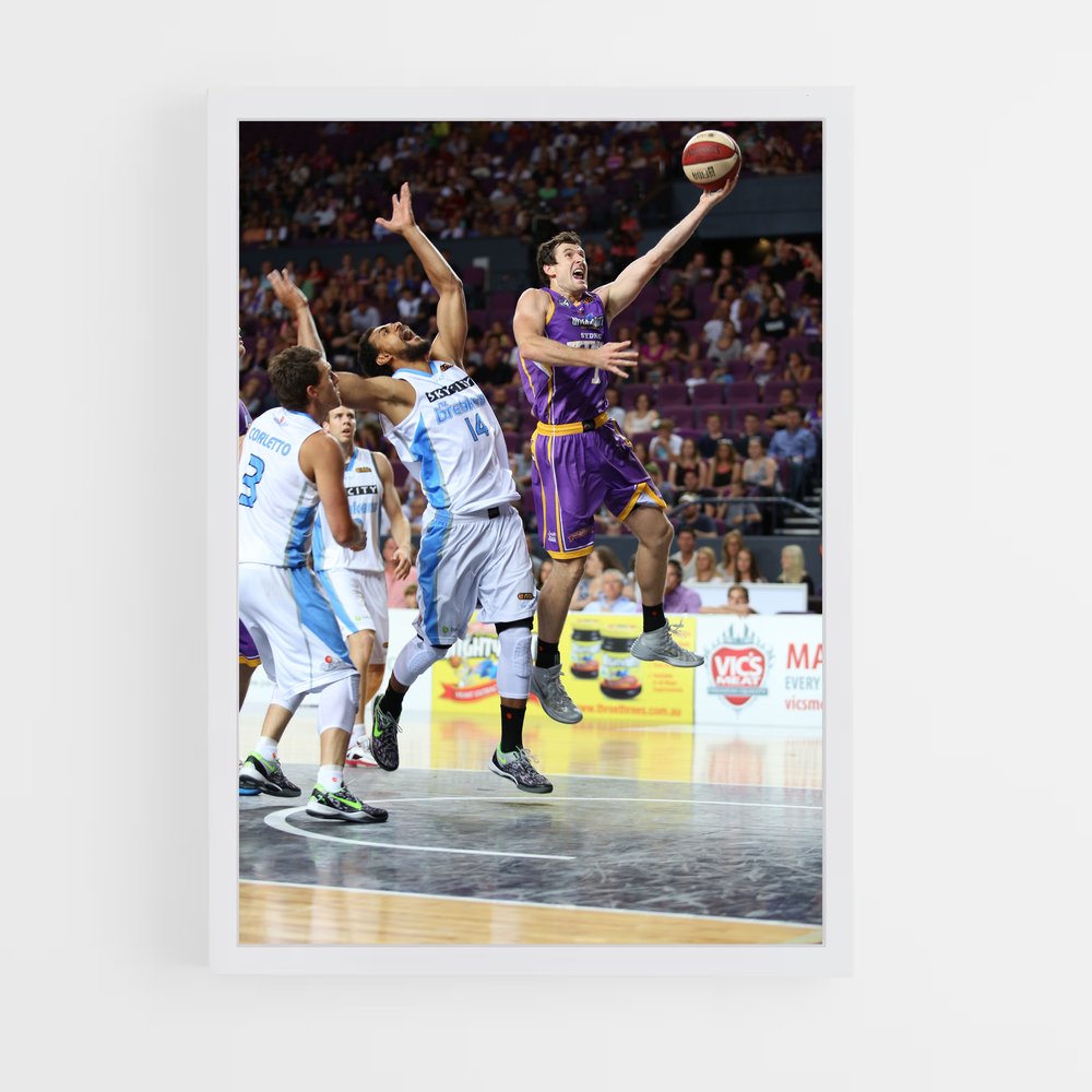 Poster Dunk de l'Aube – affiche Basketball (vue 3)